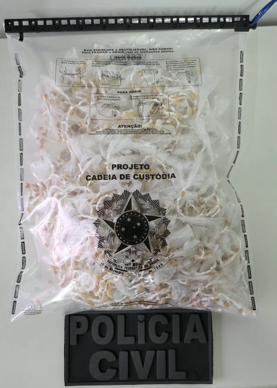 Mais de 2,6 mil pedras de crack são apreendidas em desdobramento da Operação Contrafluxo
