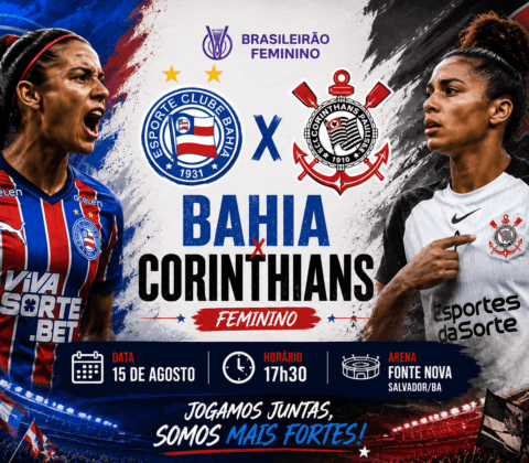 Imagem do post Bahia desafia líder Corinthians de olho em vaga antecipada nas quartas