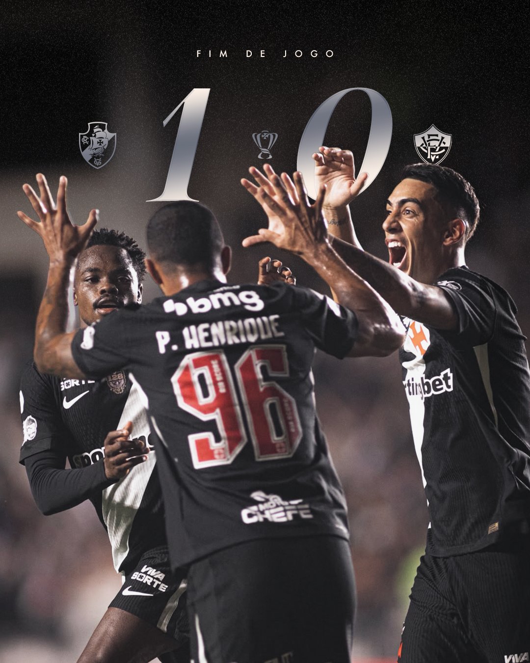 Com um a mais, Vitória perde para o Vasco no primeiro duelo pela Copa do Brasil