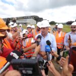 Governo da Bahia reúne imprensa para acompanhar obras da ponte Salvador-Itaparica