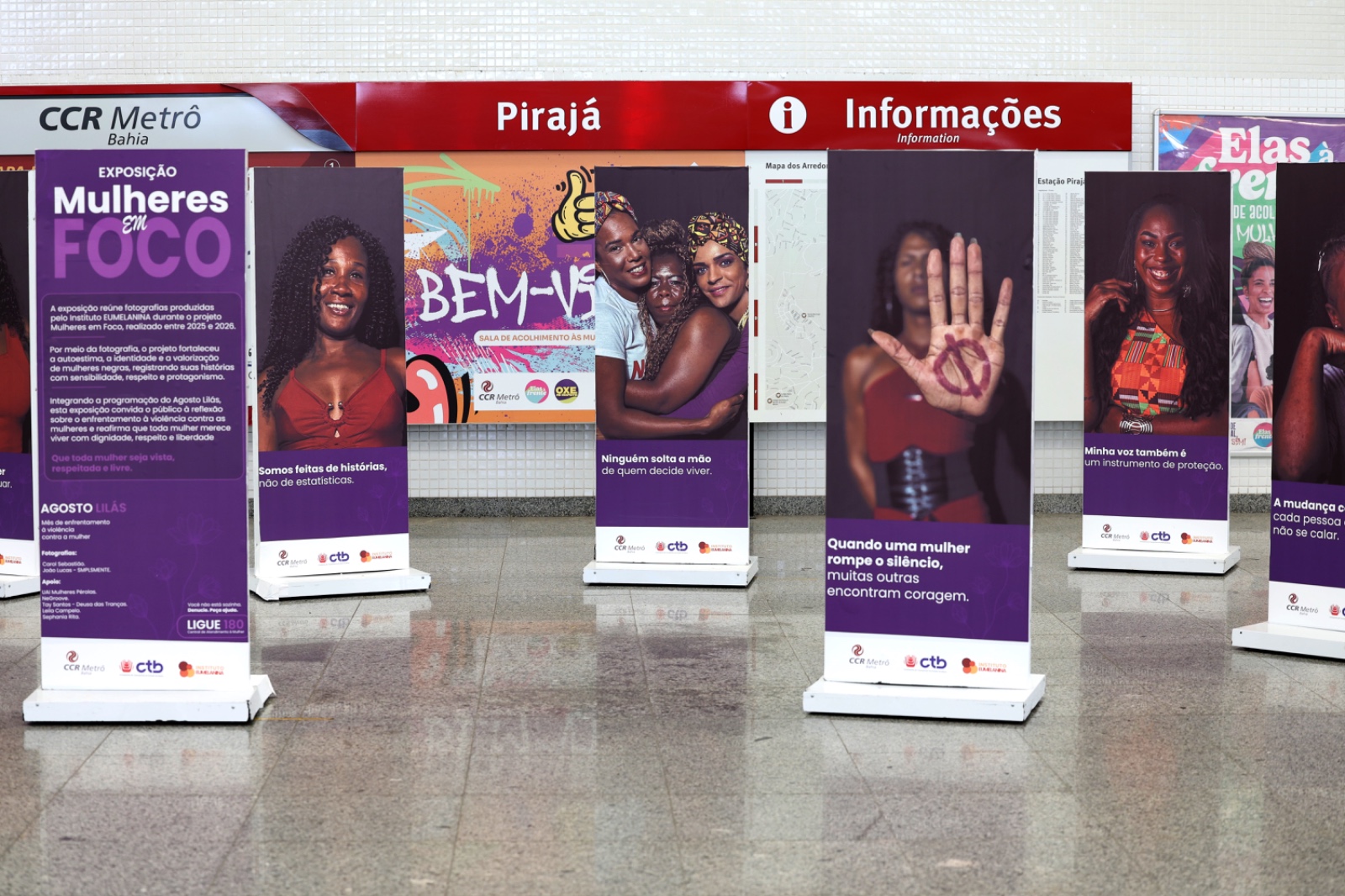 Metrô de Salvador reforça atendimento a mulheres vítimas de violência