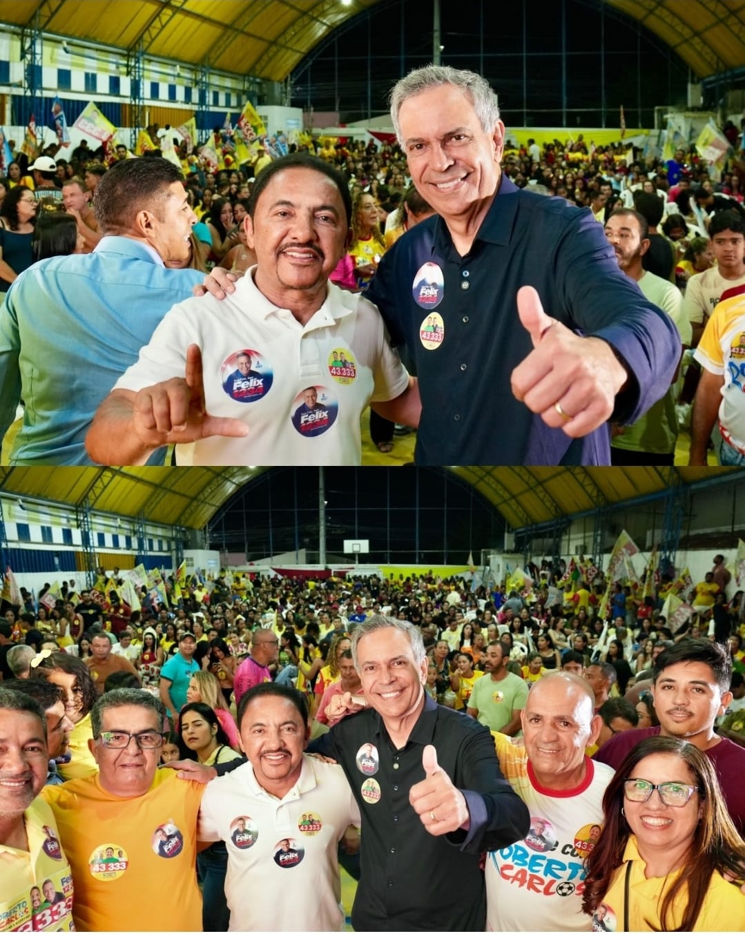 Deputado estadual Roberto Carlos apresenta Félix Mendonça como seu candidato a deputado federal