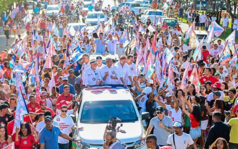 Imagem do post Carreata reúne multidão e marca passagem do Time de Lula por Iaçu
