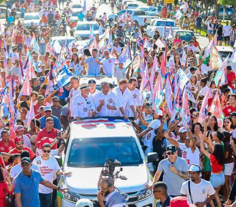 Imagem do post Carreata reúne multidão e marca passagem do Time de Lula por Iaçu