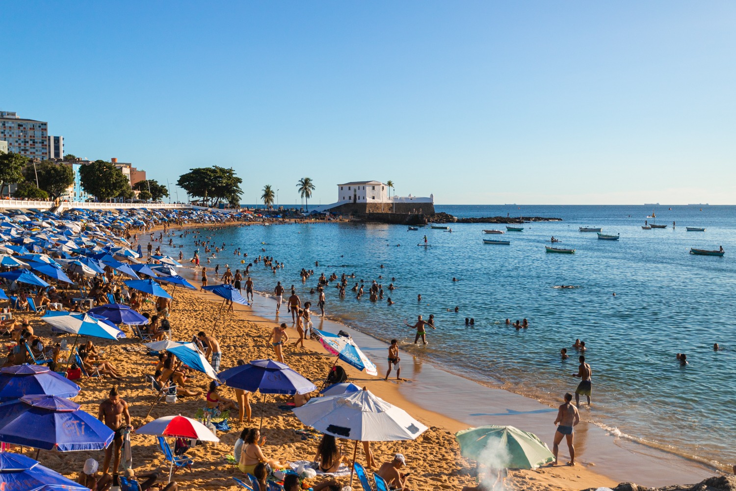 Porto da Barra terá área exclusiva para banho com boias; instalação começa nesta terça (1º)