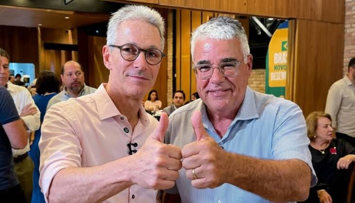 Romeu Zema anuncia Eduardo Girão como vice na chapa do Novo à Presidência