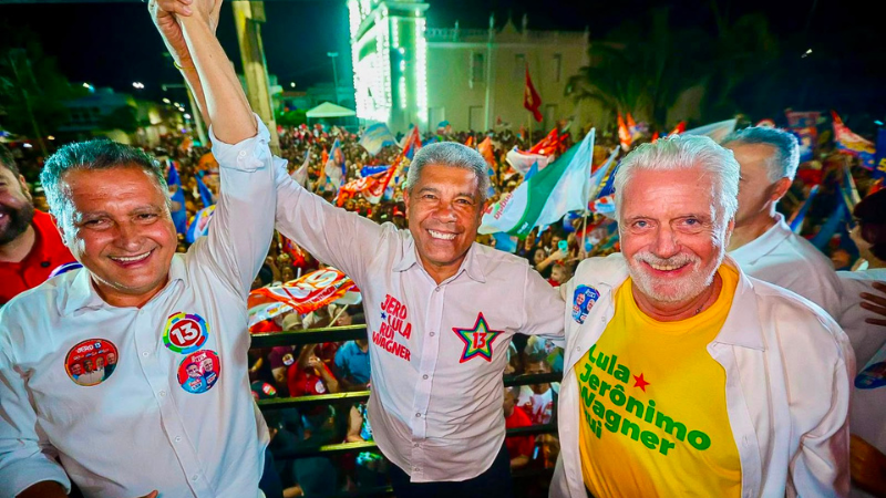 PT destina mais de R$ 7 milhões para campanhas de Jerônimo, Rui Costa e Wagner na Bahia
