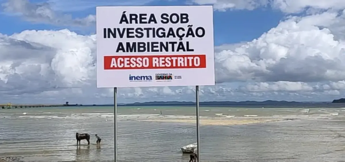 São Tomé de Paripe: Prefeitura prorroga emergência após contaminação da praia