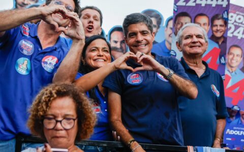 Imagem do post “Nós vamos ter aqui uma das maiores votações de toda a Bahia”, diz ACM Neto em Lauro de Freitas
