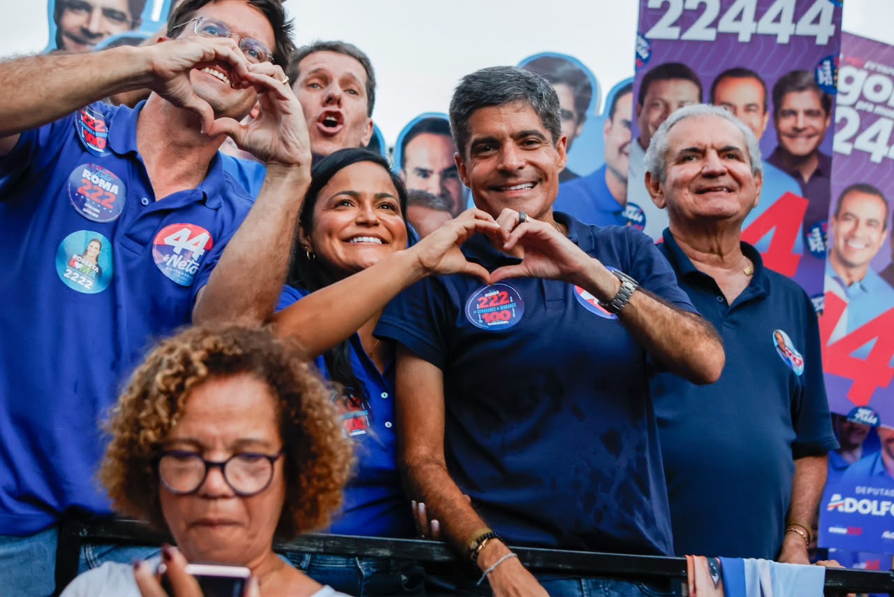 “Nós vamos ter aqui uma das maiores votações de toda a Bahia”, diz ACM Neto em Lauro de Freitas
