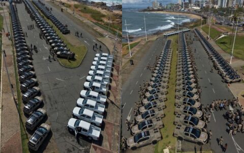 Imagem do post Polícia Militar da Bahia recebe 136 novas viaturas para reforçar frota operacional