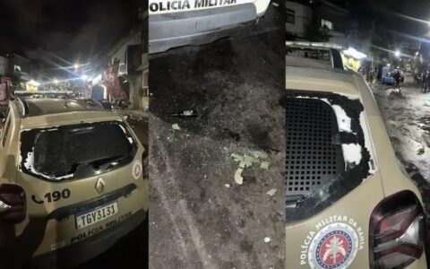Imagem do post Curuzu: Viatura da PM é atacada com garrafas durante festa ‘paredão’