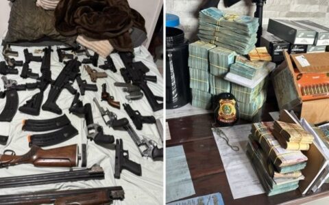 Imagem do post PF apreende 44 armas e mais de R$ 1,5 milhão em operação contra CACs em Feira de Santana