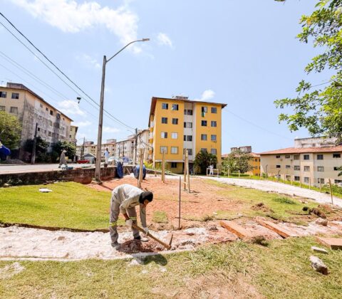 Imagem do post Praça em Itinga ganha novos equipamentos de lazer; veja o que será instalado