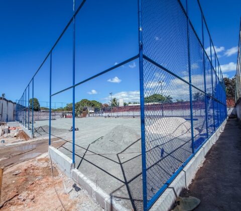 Imagem do post Arena Poeirão ganha nova estrutura e obra entra em fase decisiva em Lauro de Freitas