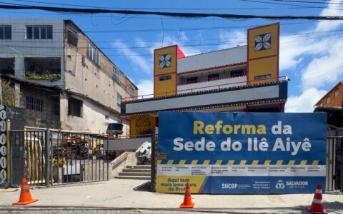 Imagem do post Obras na sede do Ilê Aiyê chegam a 80% e espaço ganha nova estrutura em Salvador