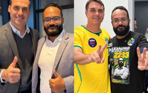 Imagem do post Eduardo Bolsonaro declara apoio a Leandro de Jesus para deputado federal na Bahia