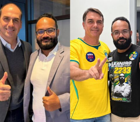 Imagem do post Eduardo Bolsonaro declara apoio a Leandro de Jesus para deputado federal na Bahia