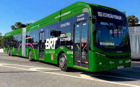 Imagem do post Salvador terá dez novos ônibus elétricos articulados para expansão do BRT