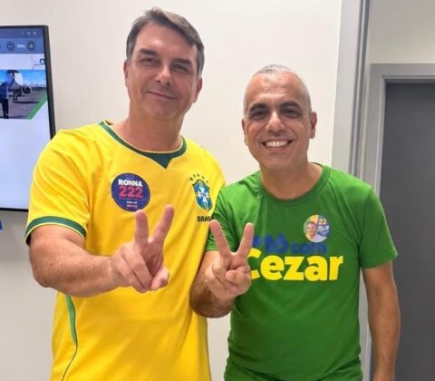 Imagem do post Cezar Leite acompanha Flávio Bolsonaro em agenda política na Bahia