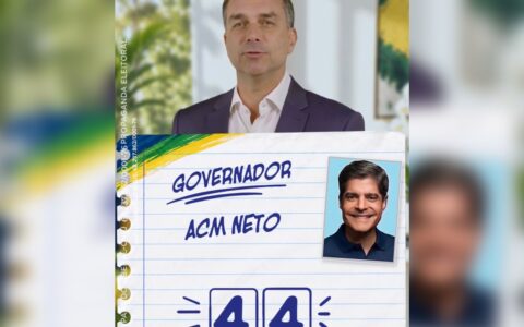 Imagem do post Flávio Bolsonaro declara apoio a ACM Neto na Bahia
