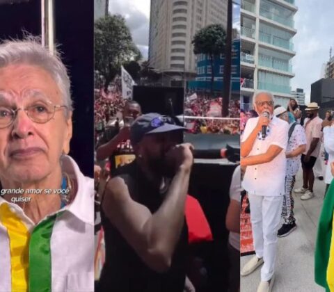 Imagem do post Lágrimas de Caetano no Rio e “fogo nos racistas” em BH: veja atos pró-Lula pelo Brasil