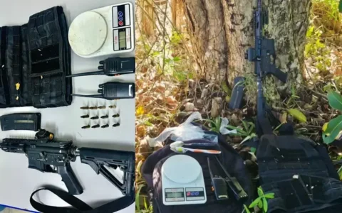 Imagem do post Criminosos atiram contra a CIPE/Mata Atlântica e abandonam fuzil durante fuga