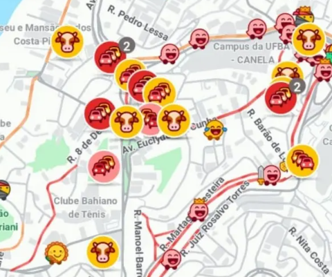 Imagem do post Waze registra alertas de ‘animal na pista’ durante ato de Flávio Bolsonaro em Salvador
