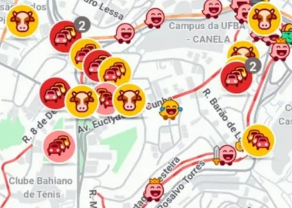 Waze registra alertas de ‘animal na pista’ durante ato de Flávio Bolsonaro em Salvador