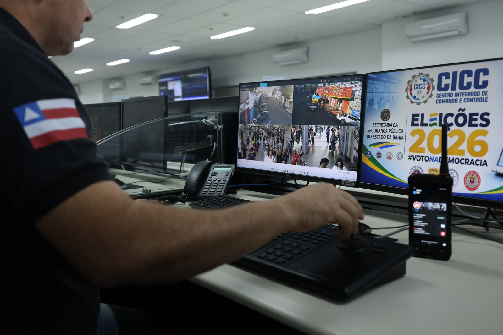 CICC funcionará em regime especial durante 1º turno das Eleições 2026