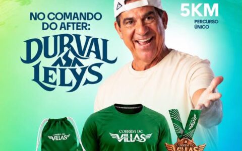 Imagem do post Corrida de Villas terá 5 km e show de Durval Lelys; saiba como participar