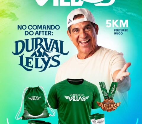 Imagem do post Corrida de Villas terá 5 km e show de Durval Lelys; saiba como participar