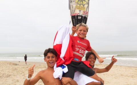 Imagem do post Promessa do surf baiano garante nota mais alta da final e conquista título brasileiro sub-12 em Santa Catarina