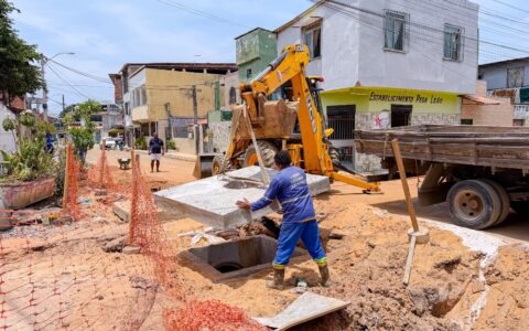 Imagem do post Obras de drenagem avançam em Itinga e chegam a 52% de conclusão