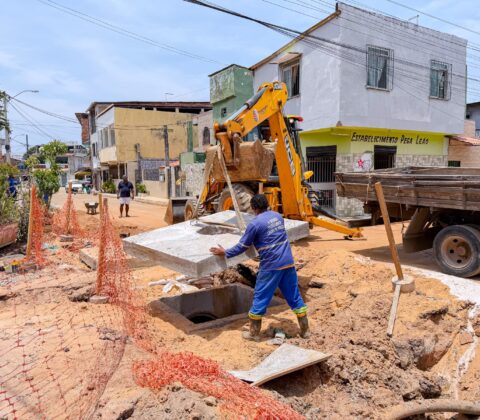 Imagem do post Obras de drenagem avançam em Itinga e chegam a 52% de conclusão