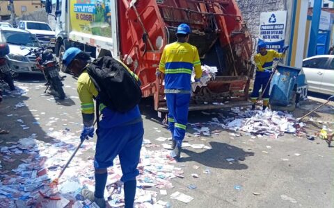 Imagem do post Prefeitura de Lauro de Freitas realiza mutirão de limpeza urbana após as eleições