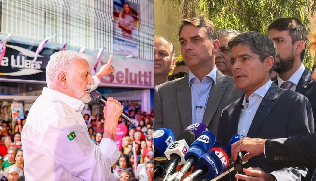 Jaques Wagner critica apoio de ACM Neto a Flávio Bolsonaro: “A cabeça é miúda”