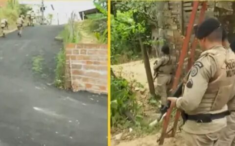 Imagem do post Valéria: Viatura da PM bate em muro durante perseguição após troca de tiros